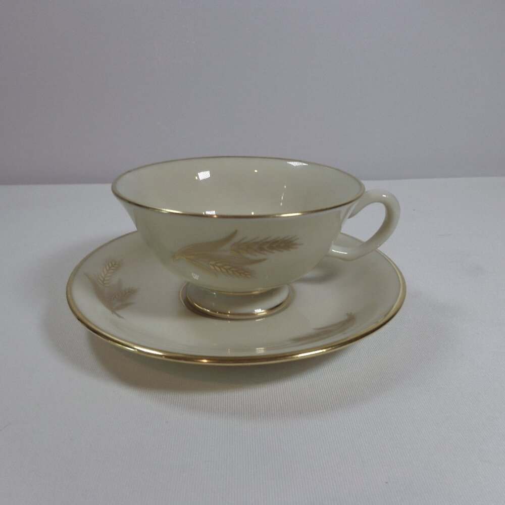 Lenox USA Made Cup & Saucer Set Harvest Pattern Discontinued Replacement